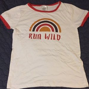 Run wild white t-shirt